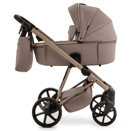 Adamex Delta Natura 4 Wózek Głęboko-Spacerowy Cappuccino