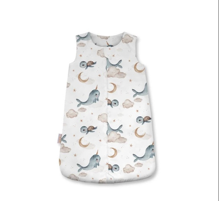 Waldin Śpiworek 1.5 TOG Wieloryby Białe Rozmiar S