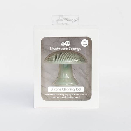 EZPZ Silikonowa Myjka Czyścik Do Naczyń Bez Bakterii Szary Pastelowa Zieleń