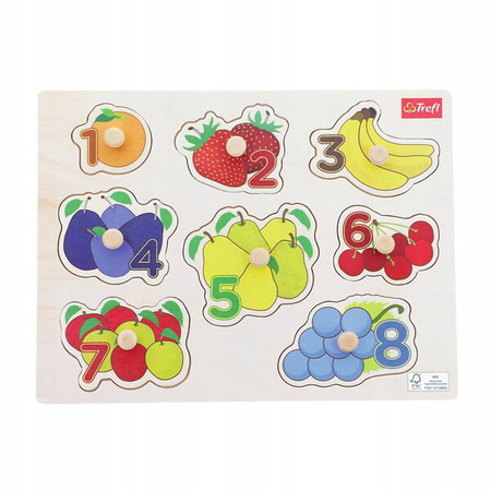 Trefl Puzzle Drewniane Medium Fruits