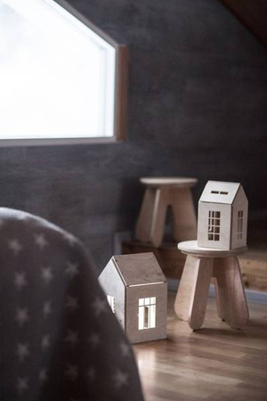 Babai Drewniana Zabawka Domek Dla Lalek z Magnes Rozmiar L Naturalny