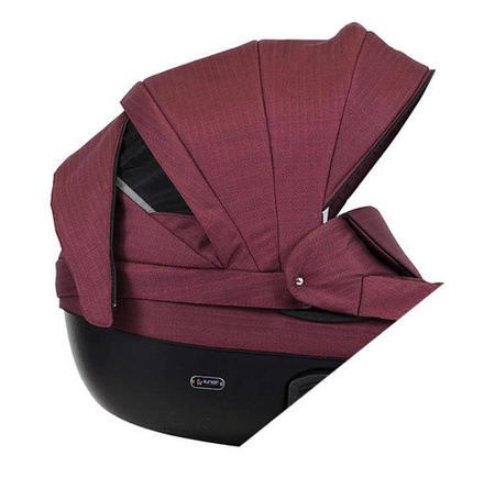 Kunert Mila Premium Wózek Głęboko-Spacerowy 2w1 Szary + Kreseczka Złota Rama Koła Żelowe