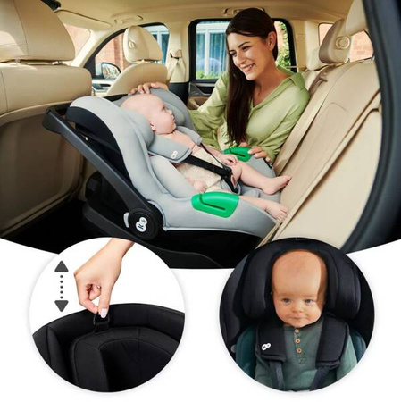 Kinderkraft Mink Pro I-Size Fotelik Samochodowy 0-13kg Szary