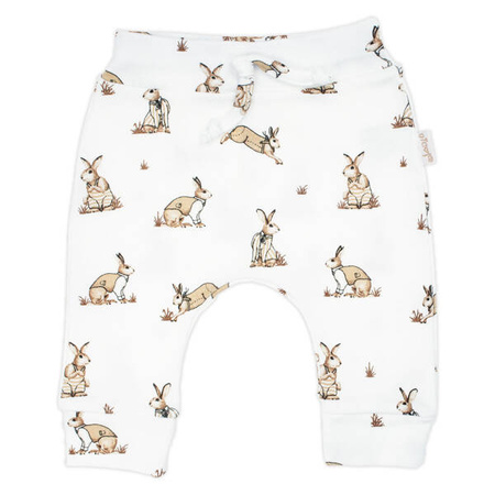 BAMAR Spodnie Bawełniane Chłopięce 56 Kremowe