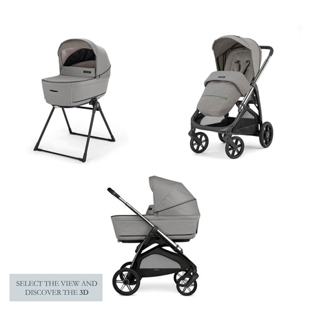 Inglesina Aptica System Duo Wózek Głęboko-Spacerowy Platinum Grey + Akcesoria