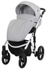 Kunert Tiaro Wózek Głęboko-Spacerowy 2w1 Szary Biała Rama Koła Żelowe
