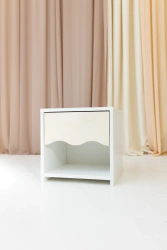 Baby Wood Wave Szafka Nocna Biała