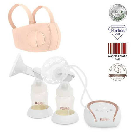 Neno Bianco Podwójny Trójfazowy Bezprzewodowy Laktator Elektryczny z Gorsetem Libero