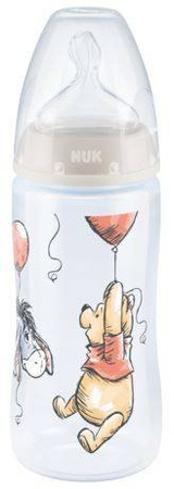 Nuk FC+ PP Butelka 300ml Disney Kubuś Puchatek Smoczek Silikonowy 0-6m M