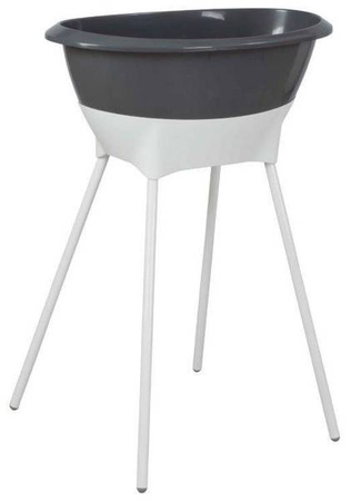 Luma Zestaw Kąpielowy 8 Elementów Wanienka i Akcesoria Dark Grey