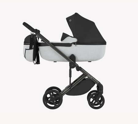 Anex Eli Wózek Głęboko-Spacerowy No.5 + Cybex Aton B2 i-Size Fotelik Samochodowy 0-13kg + Baza One Volcano Black