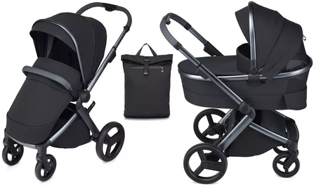 Anex L/Type Wózek Głęboko-Spacerowy z Okryciem Na Nóżki i Plecakiem Onyx