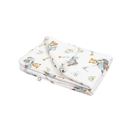 Bonjour Cherie Bambusowa Kołderka Niemowlaka 65x75 cm Traktory