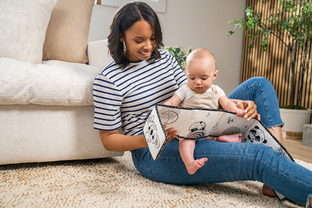 Tiny Love Książeczka Interaktywna - Dwustronna - Décor Czarno-Biała