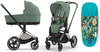 Cybex Priam 4.0 Wózek Głęboko-Spacerowy Leaft Green + Cybex Śpwiorek Gratis
