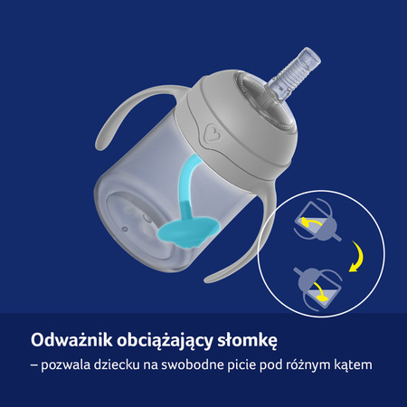 LOVI Pierwszy Kubek z Obciążoną Słomką 150 ml Brown 35/363