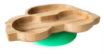 Eco Rascals Miseczka Bambusowa z Przyssawką Autko Zielona