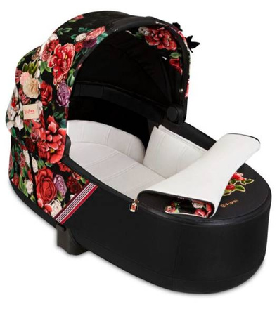 Cybex e-Priam 3.0 Rama ze Stelażem Siedziska + Gondola Wózek Głęboki Spring Blossom Dark