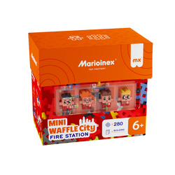 Marioinex Mini Waffle City 280 elementów Remiza Strażacka