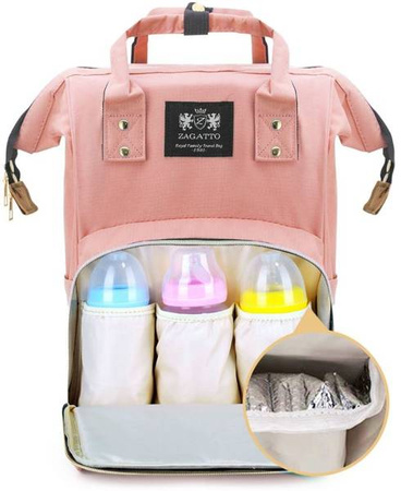 Zagatto ZJMaja2022 Torba Plecak do Wózka Pink