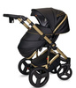Coto Baby Quara Wózek Głęboko-spacerowy 53 Black Gold