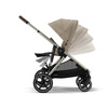 Cybex Gazelle S Wózek Spacerowy Bliźniaczy Rama Taupe Almond Beige