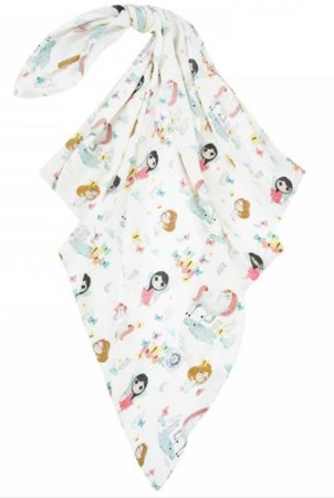 Bonjour Cherie Bambusowy Otulacz Średniaka 100x110cm Elfy