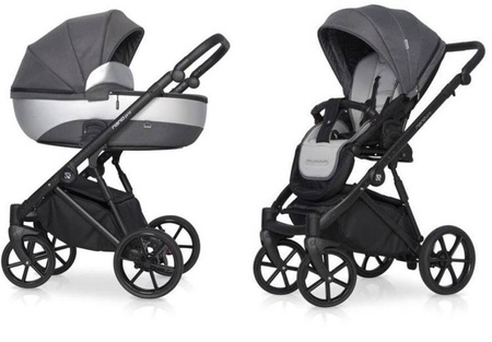 Riko Nano Pro Wózek Głęboko-Spacerowy 2w1 Onyx