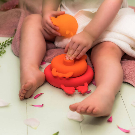 Lilliputiens Silikonowa piramida do kąpieli Kokoszka Paulette 12 m+