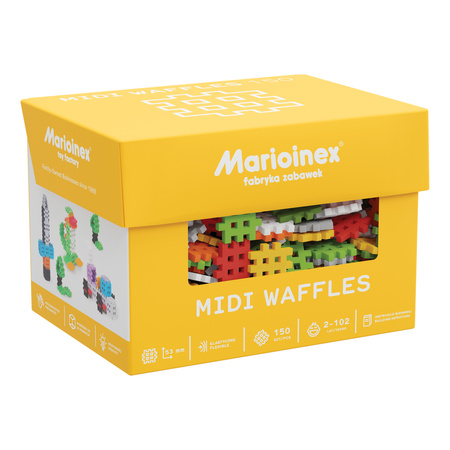 Midi Waffle Klocki konstrukcyjne midi 150 elementów