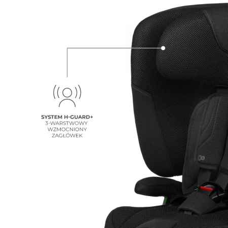 Kinderkraft FIX2GO Fotelik Samochodowy 9-36 kg Czarny
