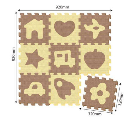 Smily Play Mata Piankowa 1050 Beżowa