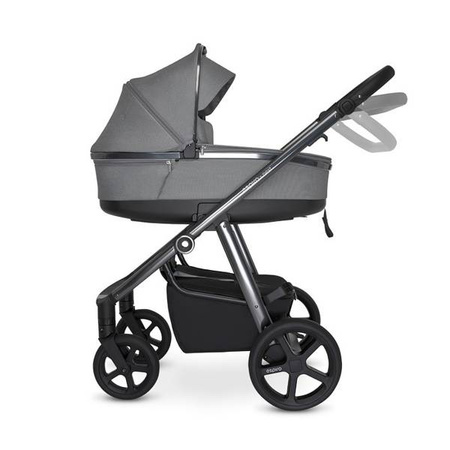 Espiro Next Up Wózek Głęboko-Spacerowy Koła Pompowane 2w1 607 Gray Shades