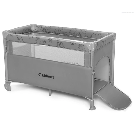 Kidnort Näste Łóżeczko Turystyczne Jasny Szary