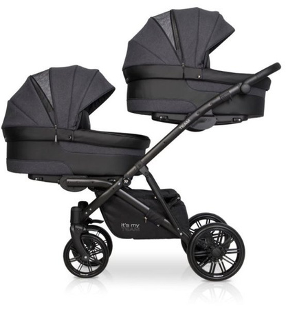 Riko Team Wózek Bliźniaczy Rok Po Roku Głęboko-Spacerowy Basil