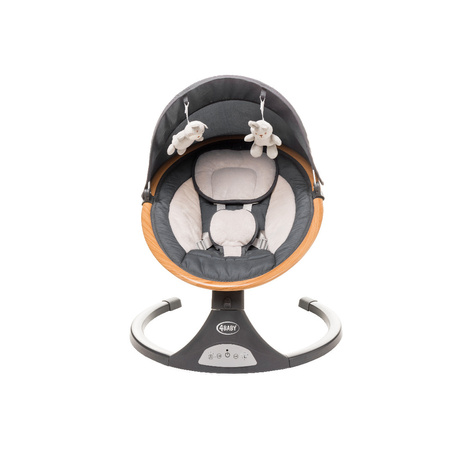 4BABY Rock'n Relax Leżaczek Bujaczek Grey