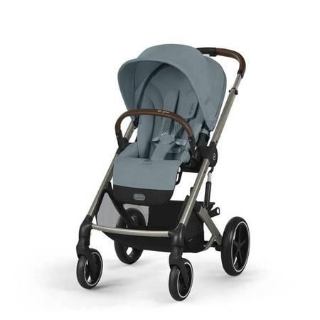 Cybex Balios S Lux 2.0 Wózek Spacerowy Stormy Blue + Cybex Śpiworek Snogga 2 Beach Blue