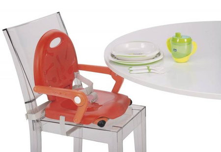Chicco Pocket Snack Przenośne Krzesełko do Karmienia Poppy Red