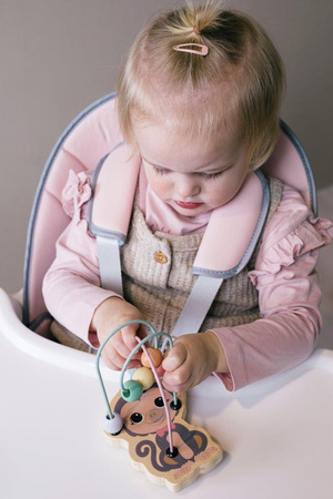 Joueco Drewniany labirynt przeplatanka słonik