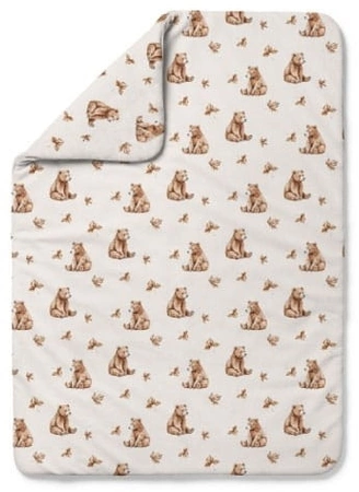 Waldin Kołdra Bambusowa 120x90 Niedźwiadki Jasny Beż