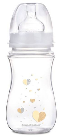 Canpol EasyStart Newborn Baby Antykolkowa Butelka Szerokootworowa 240 ml 35/217 Beige