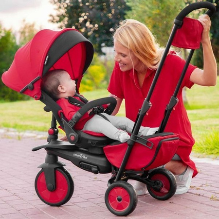 Smart Trike Składany Rowerek Dziecięcy/Wózek 8w1 STR7 Czarny