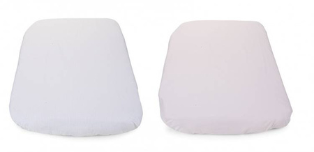 Chicco Next2Me Forever Łóżeczko Dostawne 3w1 do 22kg Moon Grey + Prześcieradło 2szt Pink Pois