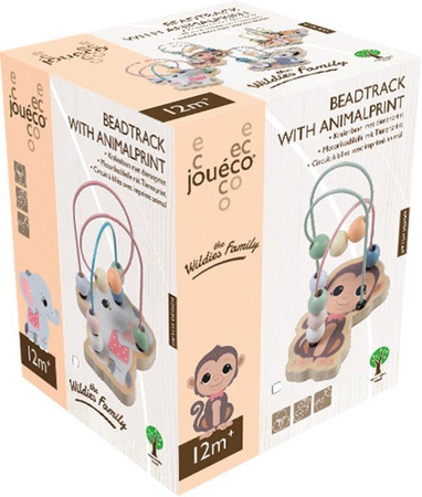 Joueco Drewniany labirynt przeplatanka panda