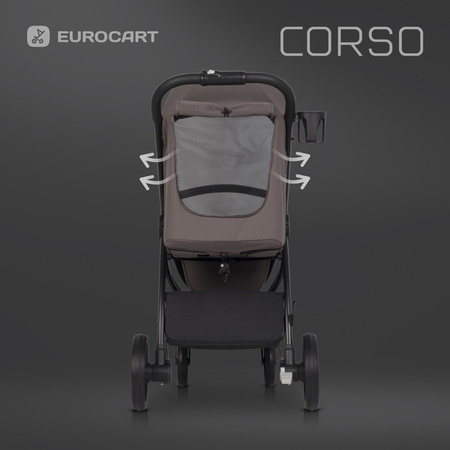 Euro-Cart Corso Wózek Spacerowy Taupe 2023