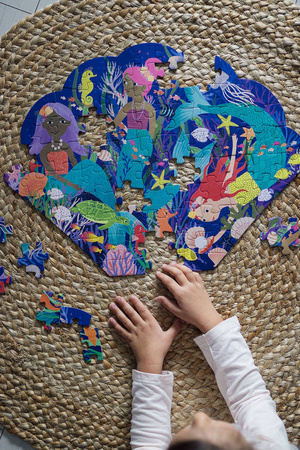 Mudpuppy Puzzle konturowe Zatoczka syren 75 elementów 5+