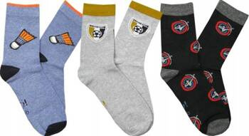 Yo!Club Skarpety Jazzy Wzorzyste Boy Rozmiar 39 - 42 Mix Kolorów