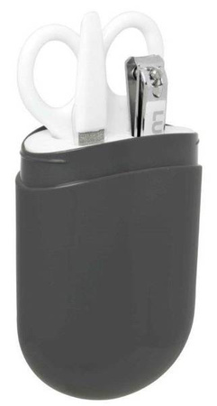 Luma Zestaw Kąpielowy 8 Elementów Wanienka i Akcesoria Dark Grey