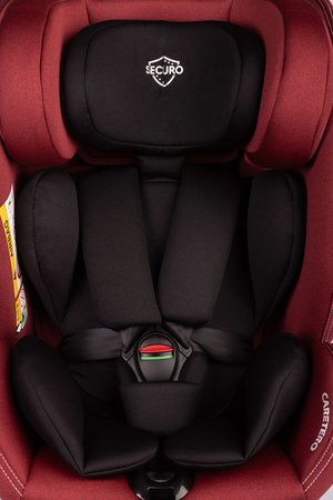 Caretero Securo i-Size Fotelik Samochodowy 0-36 kg Burgundy