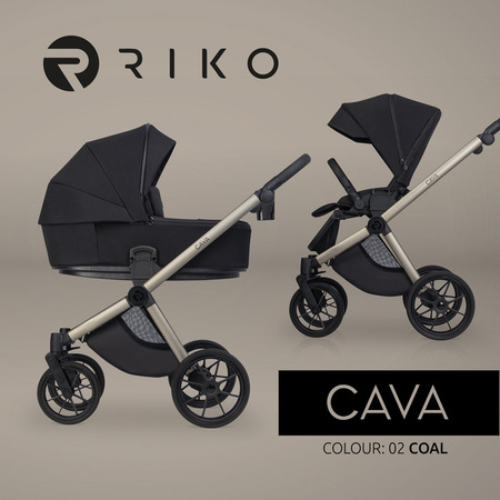 Riko Cava Wózek Głęboko-Spacerowy 02 Coal